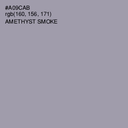 #A09CAB - Amethyst Smoke Color Image